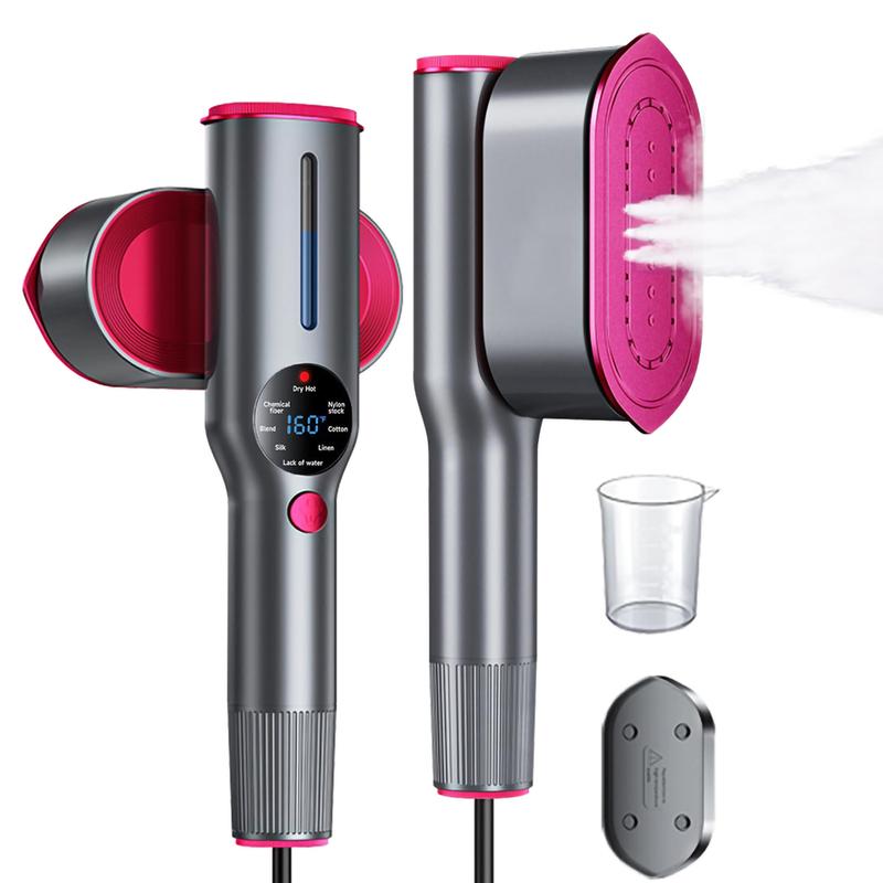 Clabihim Portable Garment Steamer – LCD Display, 5s Fast Heat, 7 Modes, 90° Swivel Handle